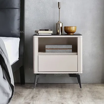 Легкая Роскошная Тумбочка Мебель для спальни Прикроватный столик Современный Шкаф для хранения Небольших предметов домашнего обихода Nordic Cajonera