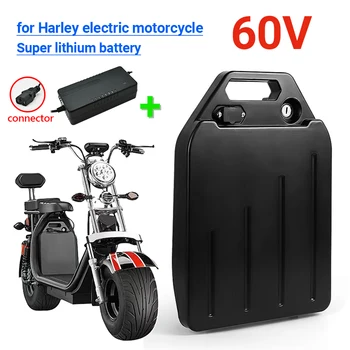 Литиевая батарея для электромобиля Harley, водонепроницаемая батарея 18650 60V40Ah для двухколесного складного электрического скутера Citycoco