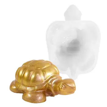 Маленькая форма для морской черепахи, маленькие креативные силиконовые формы для литья черепах, многоразовые 3D силиконовые формы, многоцелевые поделки своими руками