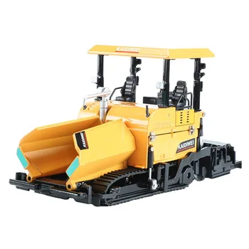 Машина из сплава для укладки асфальта, строительный грузовик для шоссе 1: 40, Модель инженерного автомобиля, украшения, детские игрушки, желтый