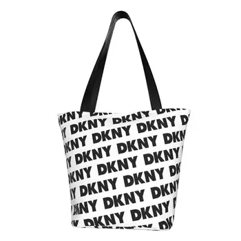 Модная женская сумка-тоут с модным принтом DKNYs, Многоразовая холщовая сумка для покупок через плечо