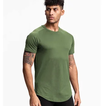 Мужская зелено-белая футболка с коротким рукавом Плюс размер Xxxl, летняя свободная спортивная футболка с круглым вырезом из быстросохнущего шелка со льдом для мальчиков