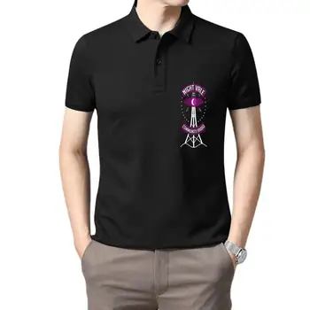 Мужская одежда для гольфа, общественное радио Найт Вейла, мужские женские топы, футболка-поло из 100% хлопка с забавным принтом, круглым вырезом и коротким рукавом для мужчин