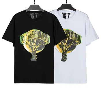 Мужская футболка из 100% хлопка, оригинальная брендовая уличная одежда, женская футболка, США, летняя футболка в стиле харадзюку в стиле хип-хоп с коротким рукавом