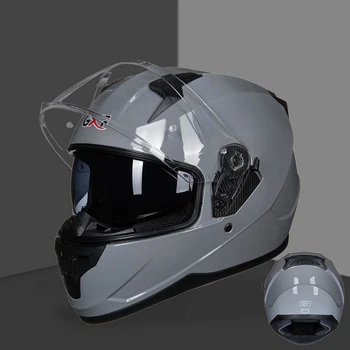 Мужские И женские гоночные шлемы с полным лицом, одобренные DOT, с двойным козырьком, внедорожный мотоциклетный шлем, Мотоциклетное Каско, Мотокросс capacete
