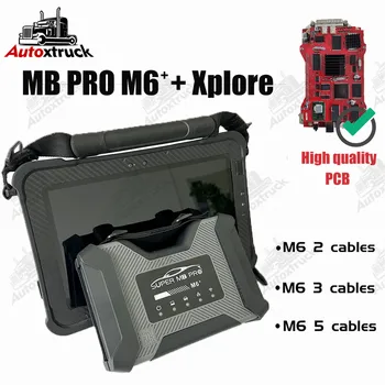 Мультиплексор Full Doip SUPER MB PRO M6 + с Планшетом Xplore Untuk Для Benz Pemindai Diagnostik Инструмент Диагностики Легковых и грузовых автомобилей