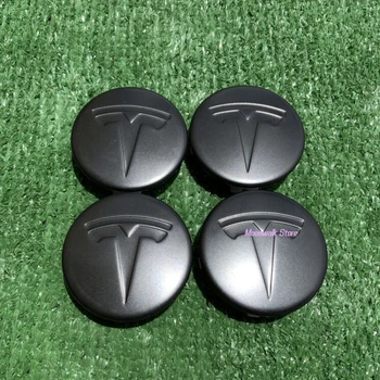 НАСТОЯЩАЯ Tesla Model S X 3 Новая OEM Центральная крышка Колпачок ступицы Onyx Black SET