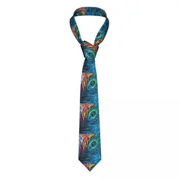 Новинка, галстук с павлиньим пером, мужской классический галстук, для свадьбы, жениха, миссий, танцев, подарков