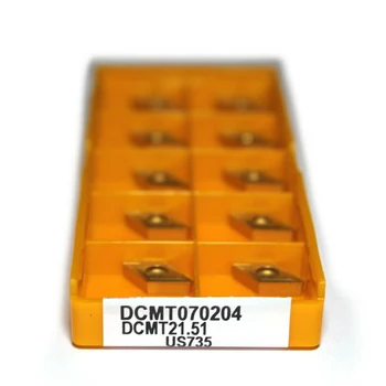 Новые практичные Полезные Прочные твердосплавные пластины для токарной резки DCMT070204, Высокопрочный сменный твердосплавный инструмент