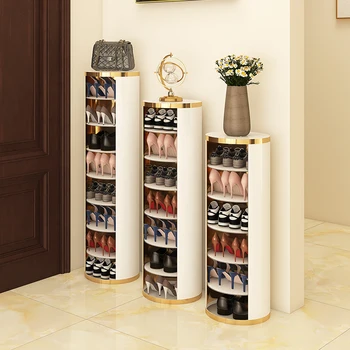 Организованные Шкафы Для Хранения Обуви Вращающиеся Металлические Минималистичные Портативные Шкафы Для Обуви, Экономящие пространство Мебель Для дома Sapateira Grande