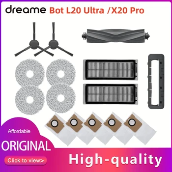 Оригинальный чехол для основной щетки Dreame Bot L20 Ultra, фильтр, швабра, мешок для пыли Дополнительные аксессуары для деталей пылесоса X20 Pro