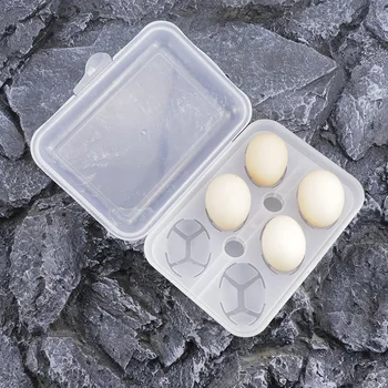 Открытый шестиклеточный ящик для хранения яиц, удобный для кемпинга, пластиковый ящик для защиты яиц, лоток для пикника с защитой от давления и дробления яиц
