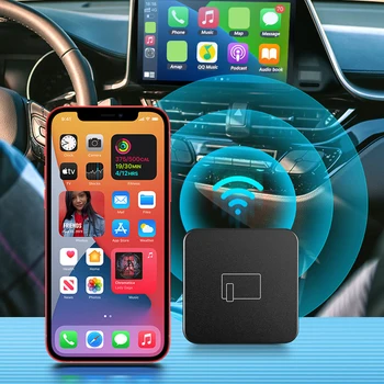 Подключаемый к беспроводной сети Carplay Автомобильный AI Box 5G WiFi Интеллектуальный модуль Bluetooth-совместимый 5.0 Type C и USB-порт для автомобиля Carplay