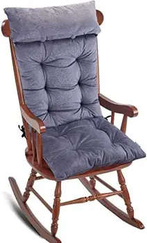 Подушка для стула, Набор мягких утолщенных подушек для кресла-качалки со съемной подушкой для спины, удобная подушка для стула с завязками