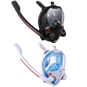 Полнолицевая маска для подводного плавания, Респиратор для плавания и ныряния, защитные очки для взрослых
