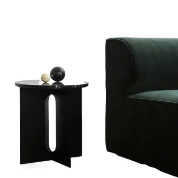Приставной столик для спальни Скандинавская Роскошь, Небольшой Металлический Круглый столик, Современное оформление, Минималистичная Вспомогательная мебель для дома Mesa GXR35XP