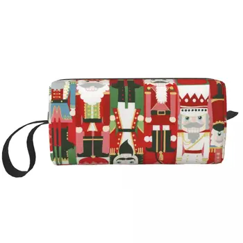 Рождественские щелкунчики, портативные сумки, косметички, футляр для путешествий, кемпинга, активного отдыха, Сумка для туалетных принадлежностей и украшений