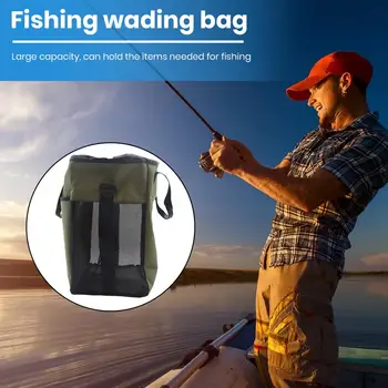 Рыболовная сумка для куликов Большая вместительная рыболовная сумка для куликов с плечевым ремнем Сумка для рыболовных снастей Сумка для рыболовных снастей с карманом для рыбалки