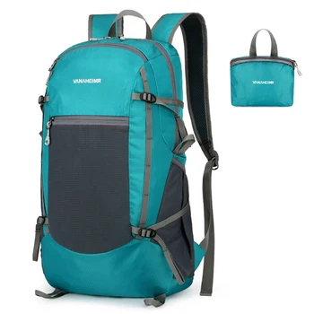 Сверхлегкий Складной рюкзак, водонепроницаемый Упаковываемый рюкзак для путешествий на открытом воздухе для мужчин и женщин, езды на велосипеде, кемпинга, пеших прогулок, спортивной сумки