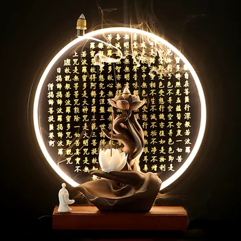 Светодиодный светильник Будда Угольные Курильницы Lotus Электрические Курильницы для ванной комнаты Диффузор Weihrauchbrenner Украшения для комнаты
