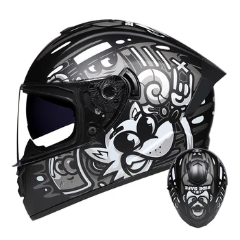 Серый полнолицевой шлем для мотокросса, износостойкие шлемы для мотоциклов, дышащая защита головы, защита от падения, мотоциклетное снаряжение