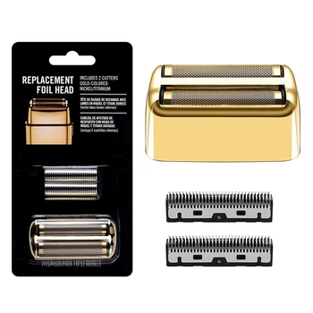 Сменная фольга и резаки для электробритвы BaBylissPRO Barberology FXFS2 с двойной фольгой, сменная головка, золото