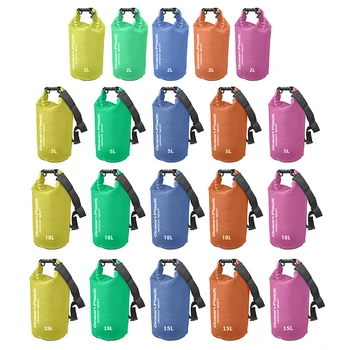 Сумка-ведро для защиты от воды объемом 2 л / 3 л, ПВХ, сумка на одно плечо, уличная водонепроницаемая сумка для плавания, плавающая Сухая сумка, сумка для хранения плавания