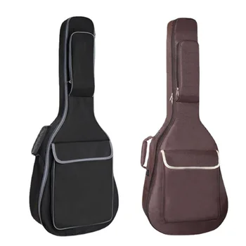 Сумка для гитары из водонепроницаемой ткани Оксфорд, двойные ремни, мягкая сумка для гитары, рюкзак для переноски 36 39 41 дюймов