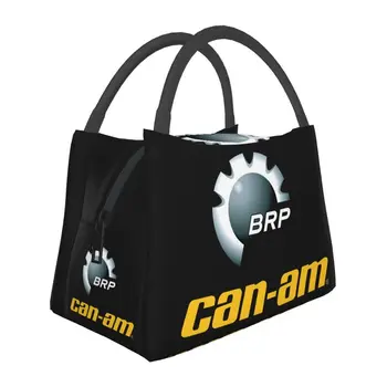 Сумка для ланча с логотипом Can Am BRP ATV с изоляцией для рабочего офиса, Водонепроницаемый Кулер, Термобокс для Бенто, женская