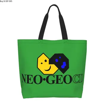 Сумка для покупок с логотипом Neo Geo, женская холщовая сумка через плечо, портативная аркадная игра Neogeo, сумки для покупок продуктов