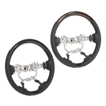 Сшивание рулевого колеса, замена перфорированной кожи на рулевом колесе Toyota Land Cruiser J200, Подтяжка лица 2016-2021