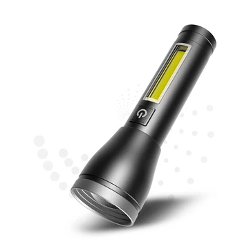 Тактический фонарь Xhp70 с алюминиевым оптическим чашечным зумом, USB-зарядка с боковой подсветкой Cob