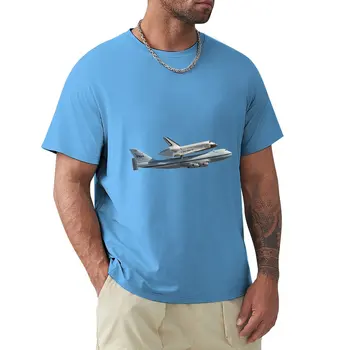 Футболка Space shuttle на 747, быстросохнущая рубашка, эстетическая одежда, мужская одежда