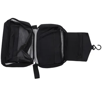 Черная мужская сумка для туалетных принадлежностей, Подвесной дорожный набор для бритья, сумка-органайзер, идеальный аксессуар для путешествий