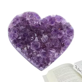 Шт натуральный кристалл аметиста, кварц, целебный камень для украшения дома, орнамент, фиолетовый камень Фэн-шуй.